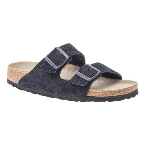 Birkenstock Men's Arizona Soft Footbed Suede Sandals - Regular Midnt.Sd