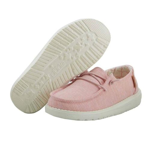 Hey Dude Girls Wendy Youth Linen Shoes Cottncndy