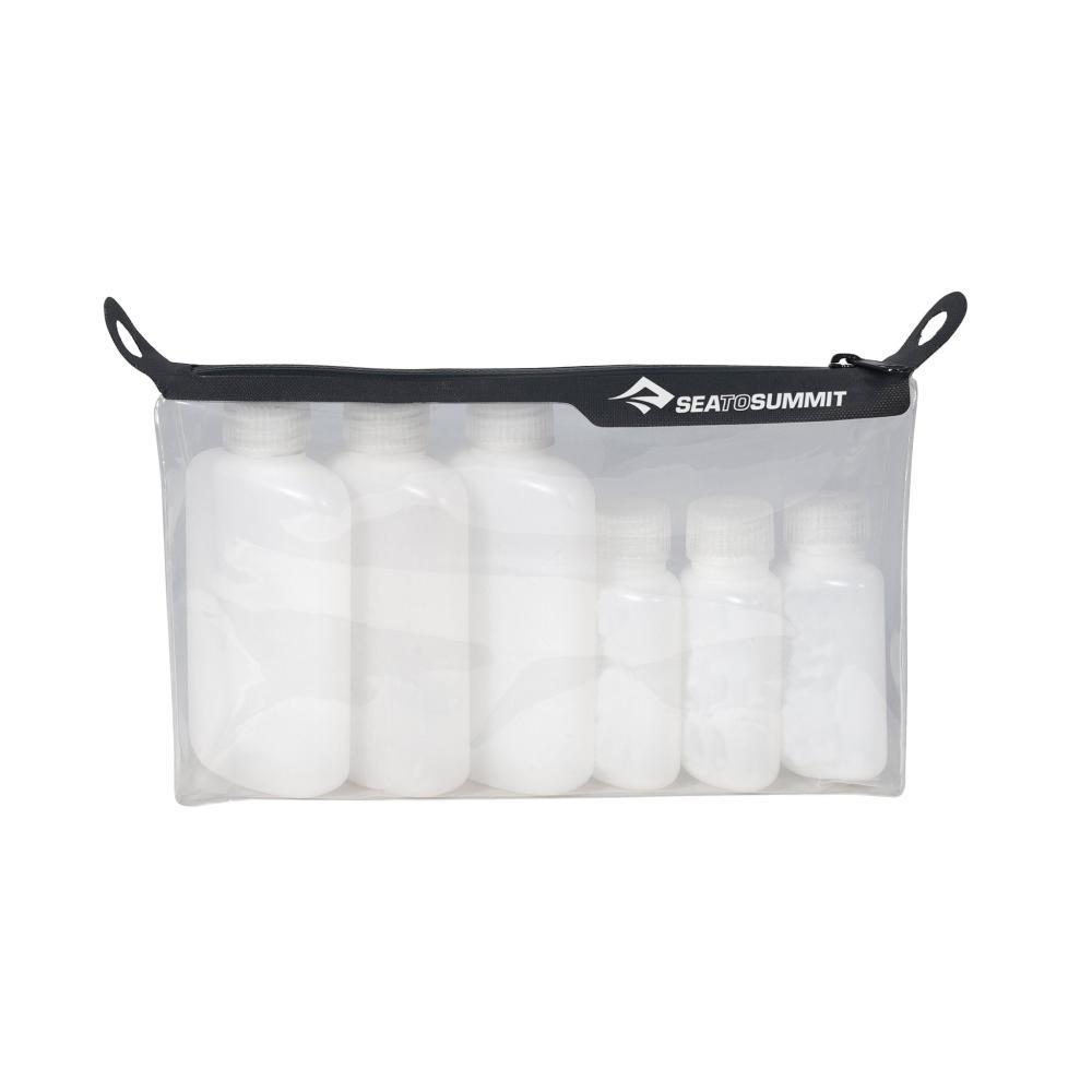 Sea to Summit Travelling Light TPU Clear Zip Pouch With Bottles CLEAR