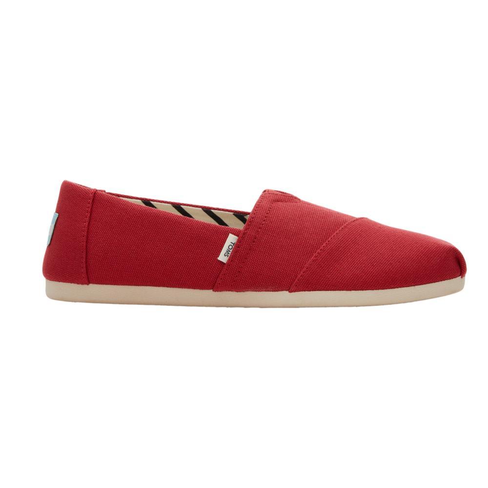 TOMS Women's Alpargata Recycled Cotton Canvas Shoes RED_600