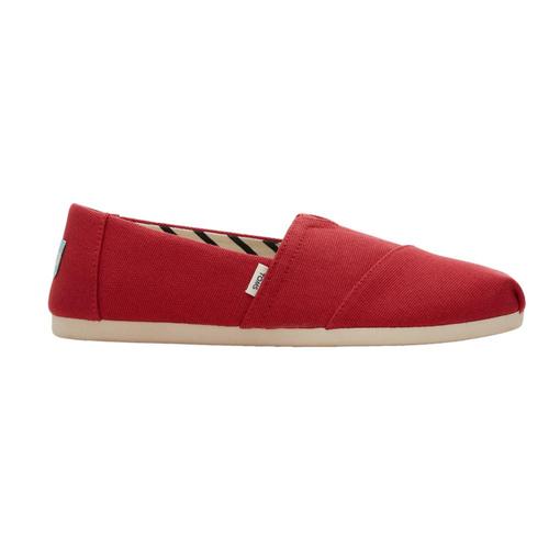 TOMS Women's Alpargata Recycled Cotton Canvas Shoes Red_600