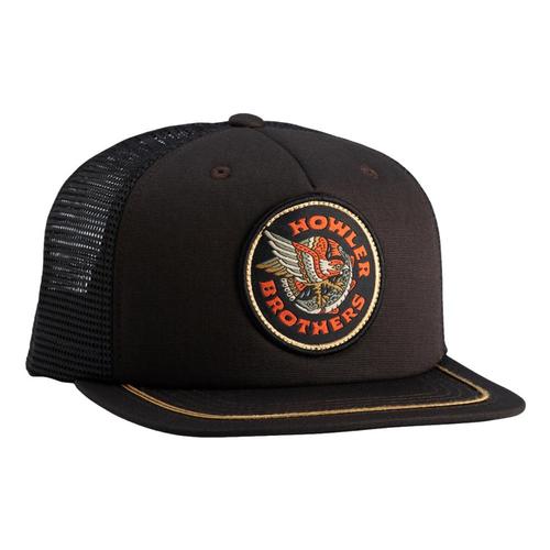 Howler Brothers Osprey and Pike Snapback Hat Antiqblack