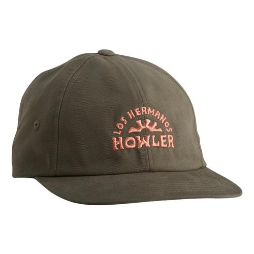 Howler Brothers Unisex Los Hermanos Semicirculo Strapback Cap Riflegreen