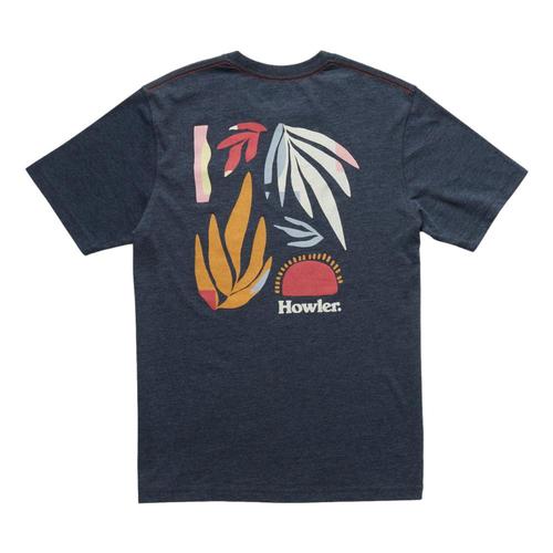 Howler Brothers Men's Abstract Savannah Pocket T-Shirt Navyh