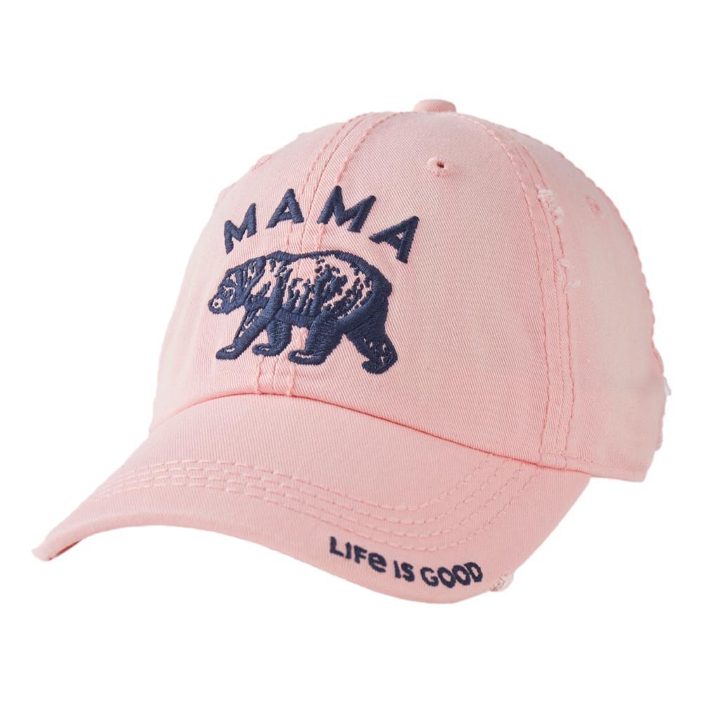 Life is Good Mama Bear Outdoors Sunwashed Chill Cap HAPPYPINK