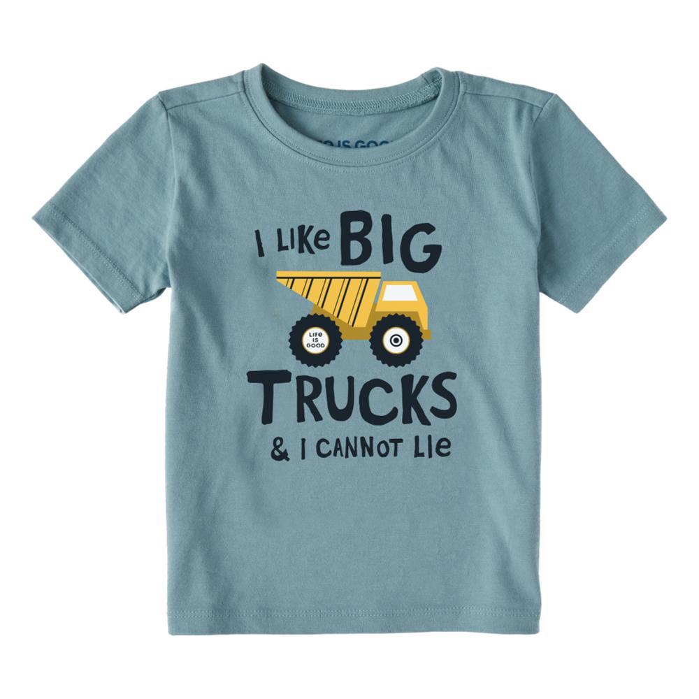 Life is Good Toddler I Like Big Trucks Crusher Tee SMOKYBLUE