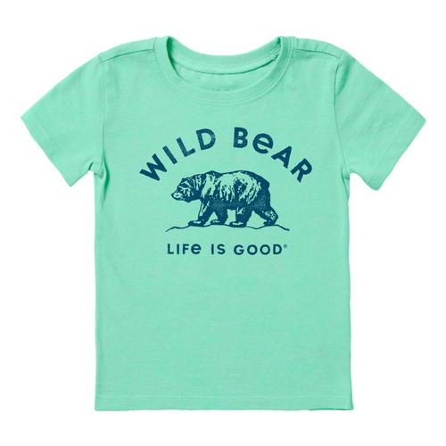 Life is Good Toddler Wild Bear Outdoors Crusher Tee Sprmntgreen