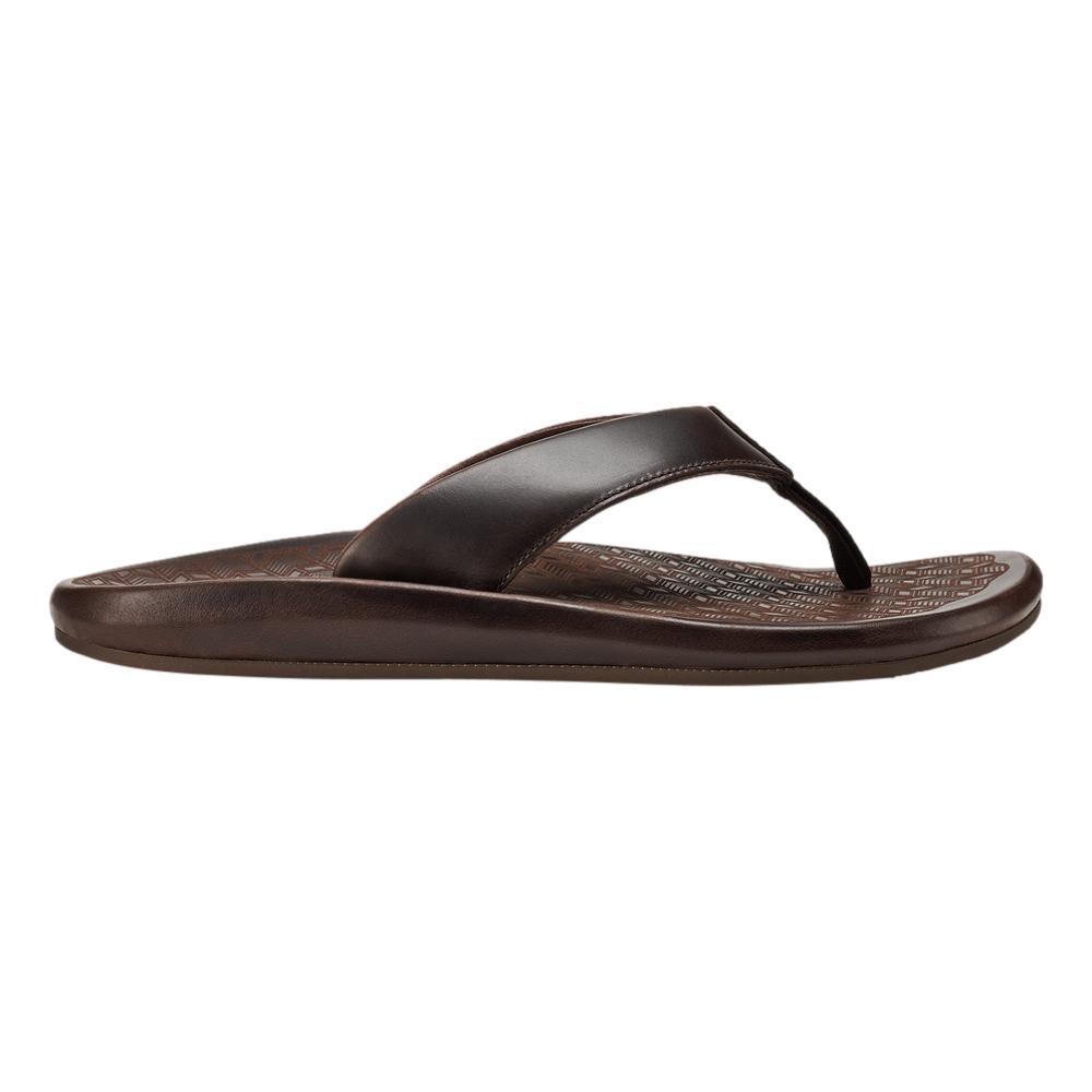 Olukai Men's Ilikai Leather Sandals DKWOOD_6363