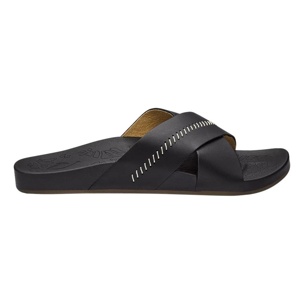 Olukai Women's Kipe 'a 'Olu Slide Sandals BLACK_4040
