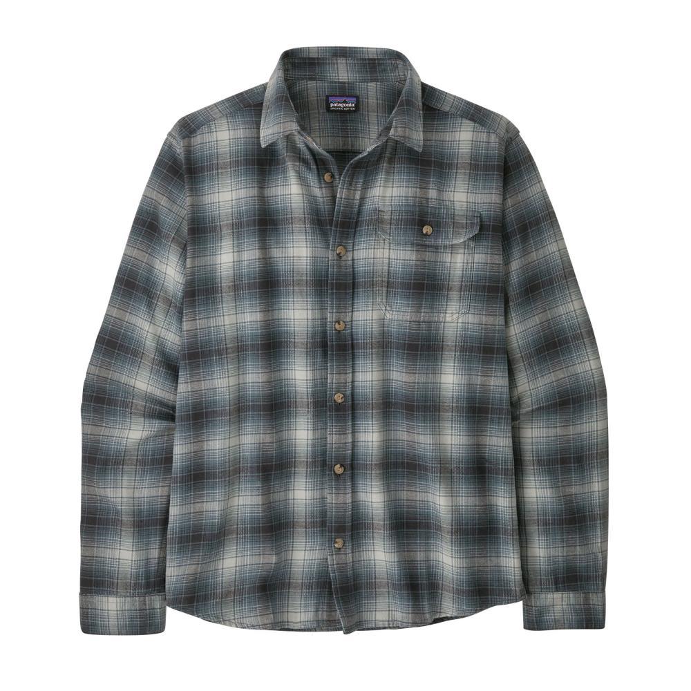 Patagonia Men's Cotton in Conversion Fjord Flannel Long Sleeve Shirt GREEN_AVNU