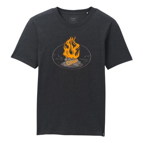 prAna Men's Camp Fire Journeyman 2 T-Shirt Charcoal