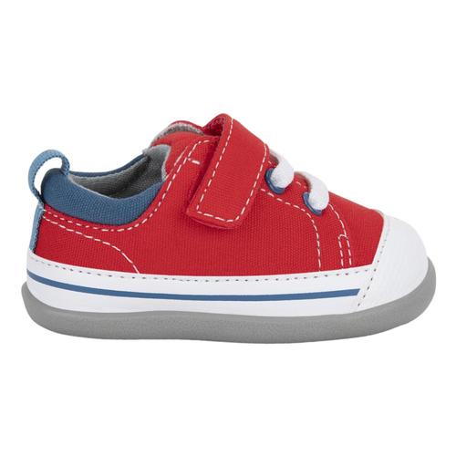 See Kai Run Toddlers Stevie (First Walker) Multi Shoes Redbluemlti