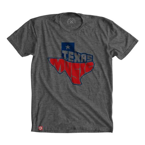 Tumbleweed Texstyles Men's Texas Music T-Shirt Heathergrey
