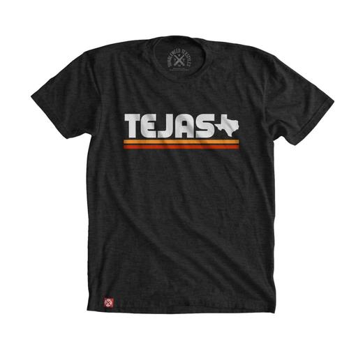 Tumbleweed Texstyles Men's Tejas Stripes T-Shirt Charcoal