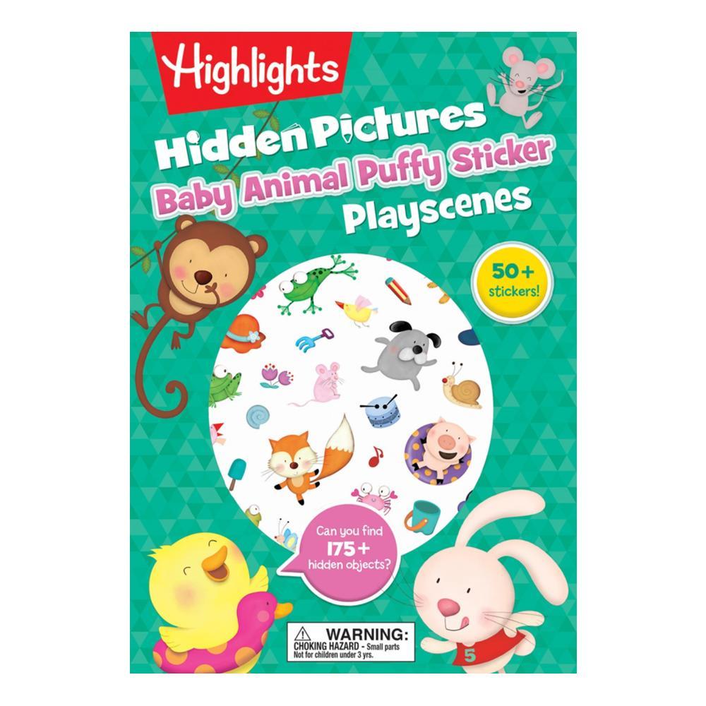Baby Animal Hidden Pictures Puffy Sticker Playscenes by Highlights HIGHLIGHTS