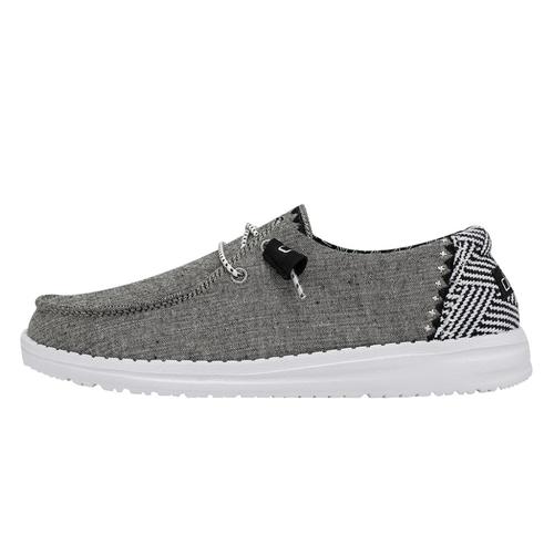 Hey Dude Women's Wendy Chambray Shoes Onyx