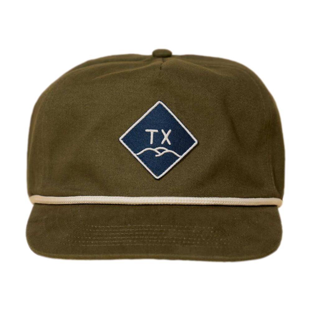 Texas Hill Country Provisions TX Hills Diamond Guadalupe Snapback OLIVE