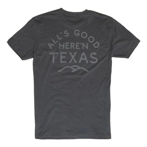 Texas Hill Country Provisions Unisex All's Good Feather Grass Tee Charcoal