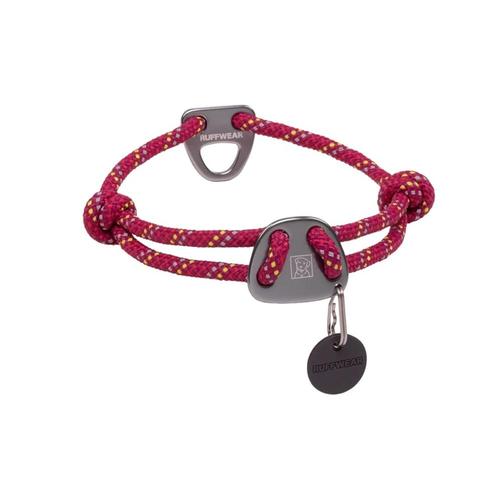 Ruffwear 20-26-in Knot-a-Collar Rope Dog Collar Hibiscus_pink