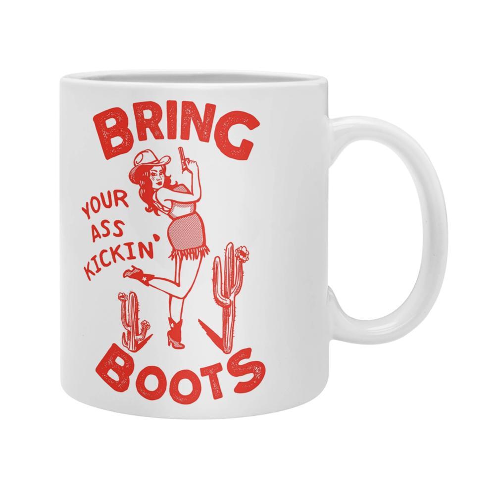 Deny Designs Bring Your Ass Kicking Boots Coffee Mug