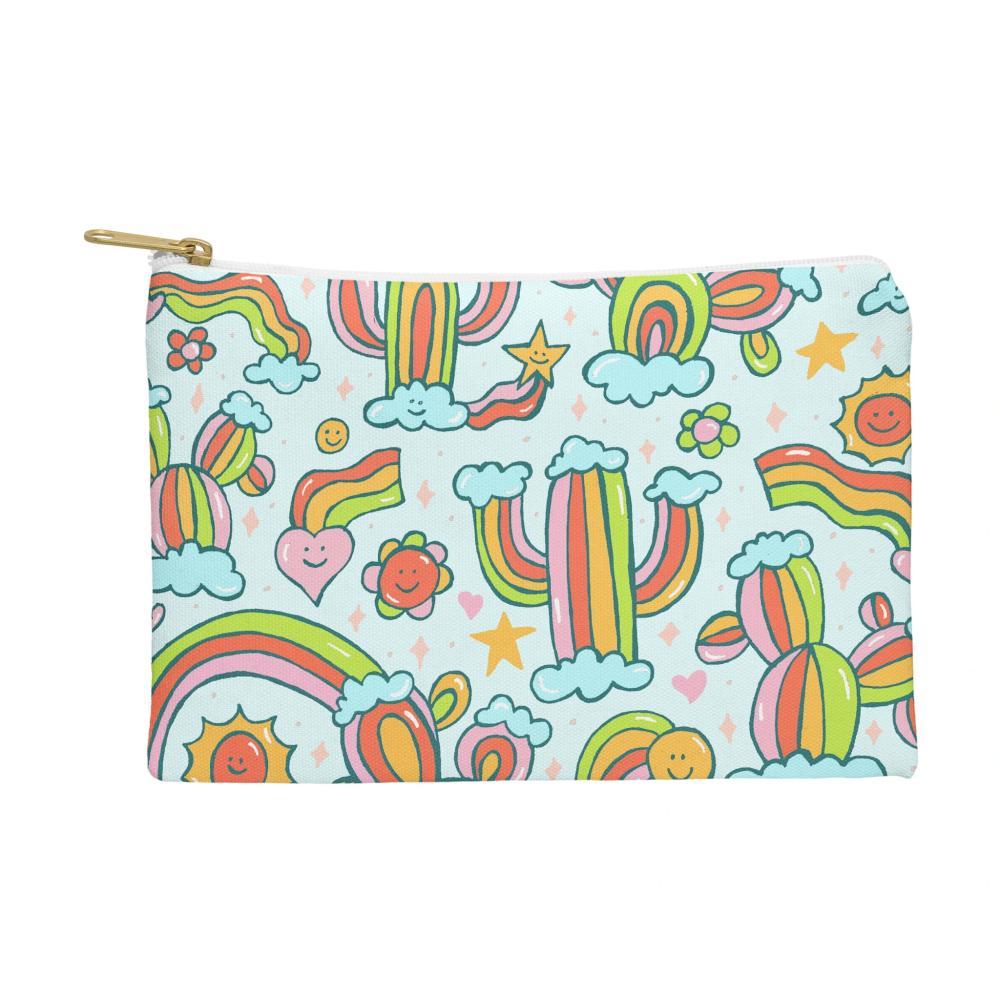  Deny Designs Rainbow Cacti Pouch - Large