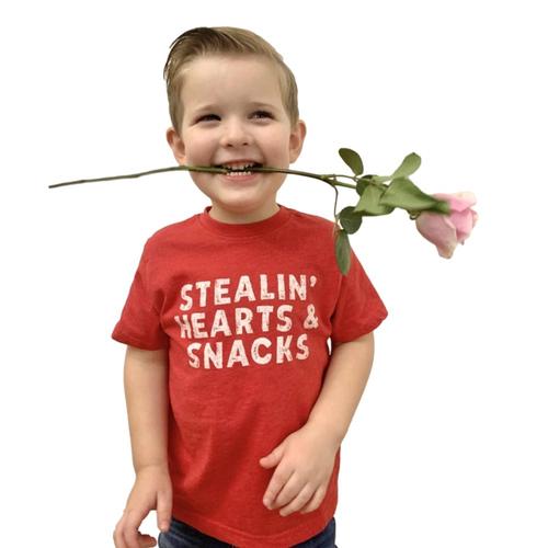 Southern Fried Design Toddler Stealin' Hearts and Snacks Shirt