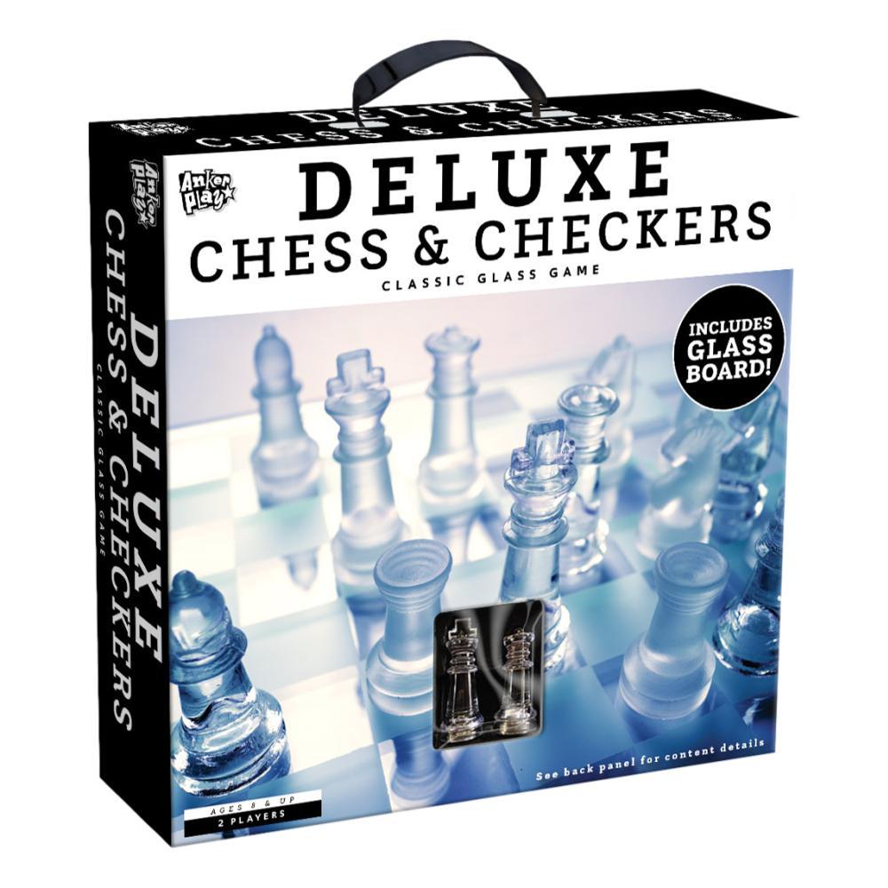  Anker Play Glass Chess And Checkers Set