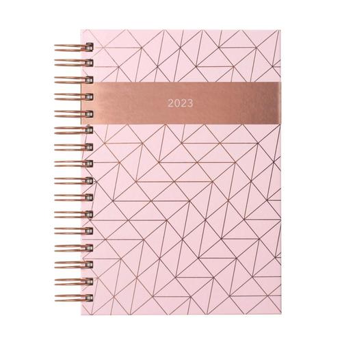 2023 Matilda Myres Pink Page-a-Day Wiro Diary edited by Tangible Stationery Company