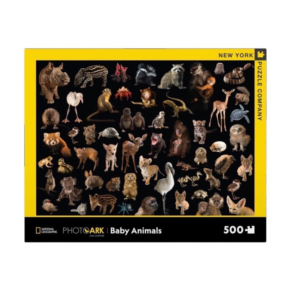  New York Puzzle Company Photo Ark Baby Animals 500 Piece Jigsaw Puzzle
