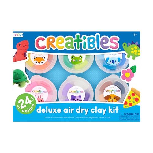 OOLY Creatibles DIY Air Dry Clay Kit - Set of 24