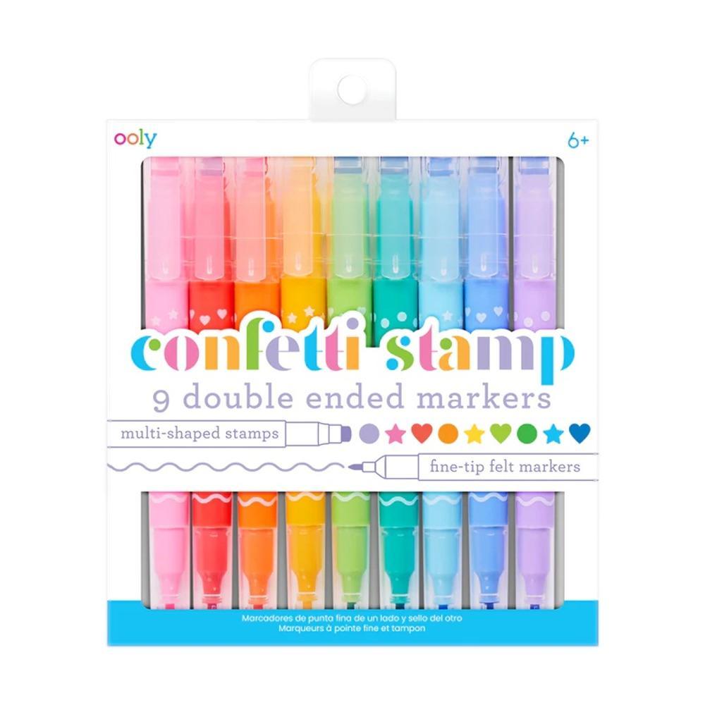  Ooly Confetti Stamp Double- Ended Markers