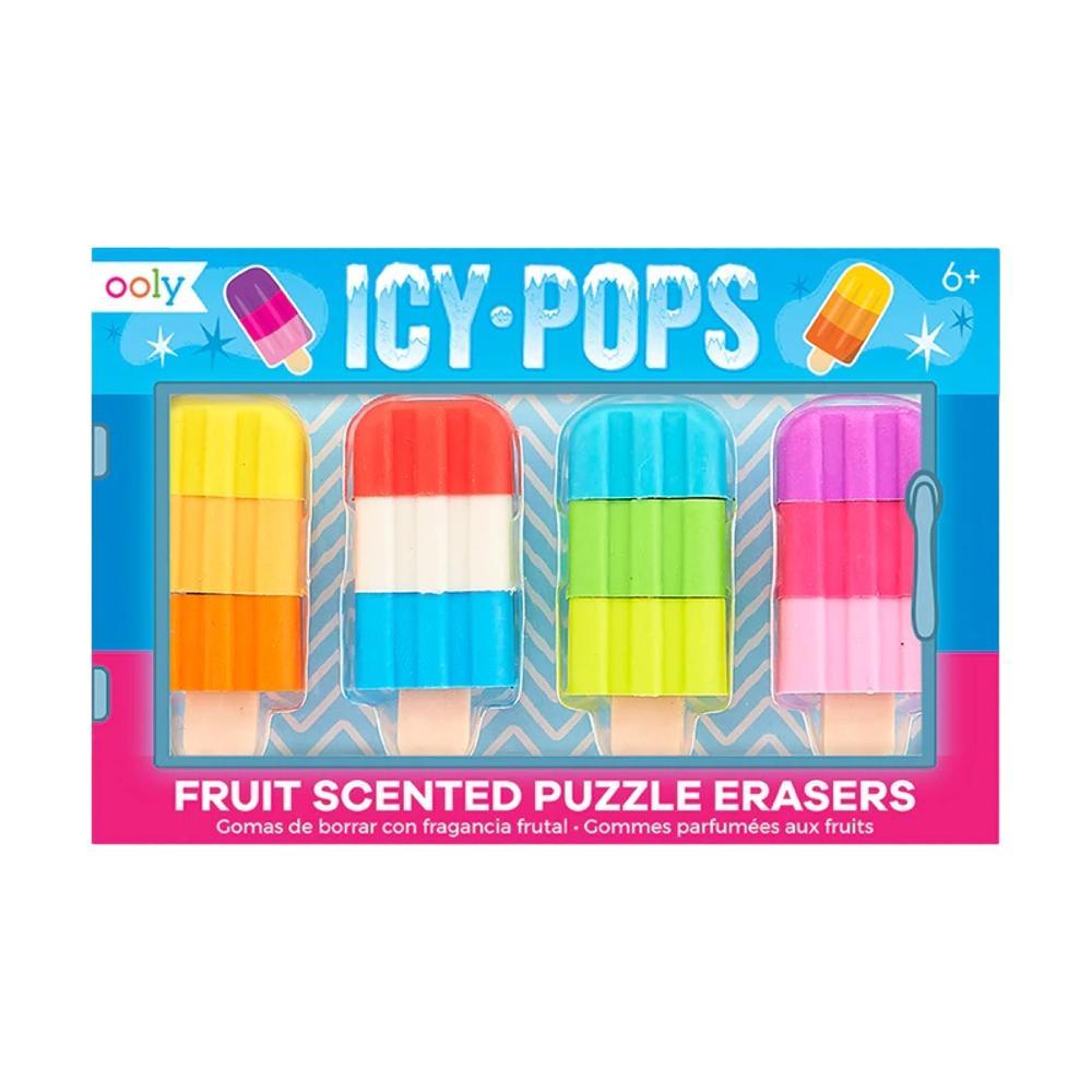  Ooly Icy Pops Scented Puzzle Erasers