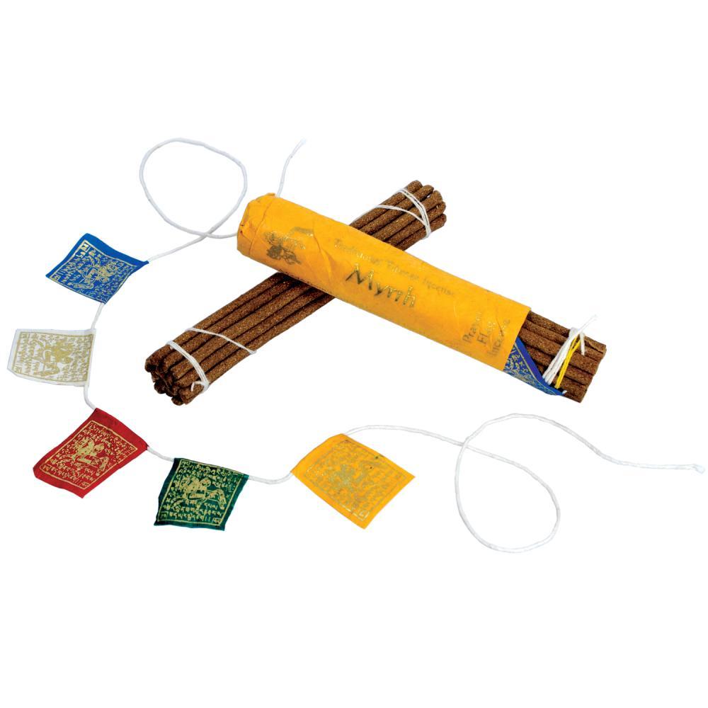  Tibet Collection Prayer Flag Incense : Myrrh Set