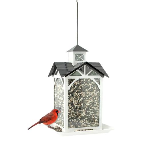 Woodlink Modern Farmhouse Metal and Glass Stable Feeder