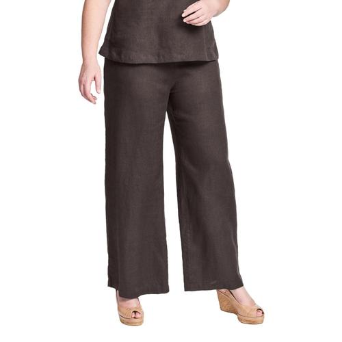 FLAX Women's Flowing Pants Chocolate