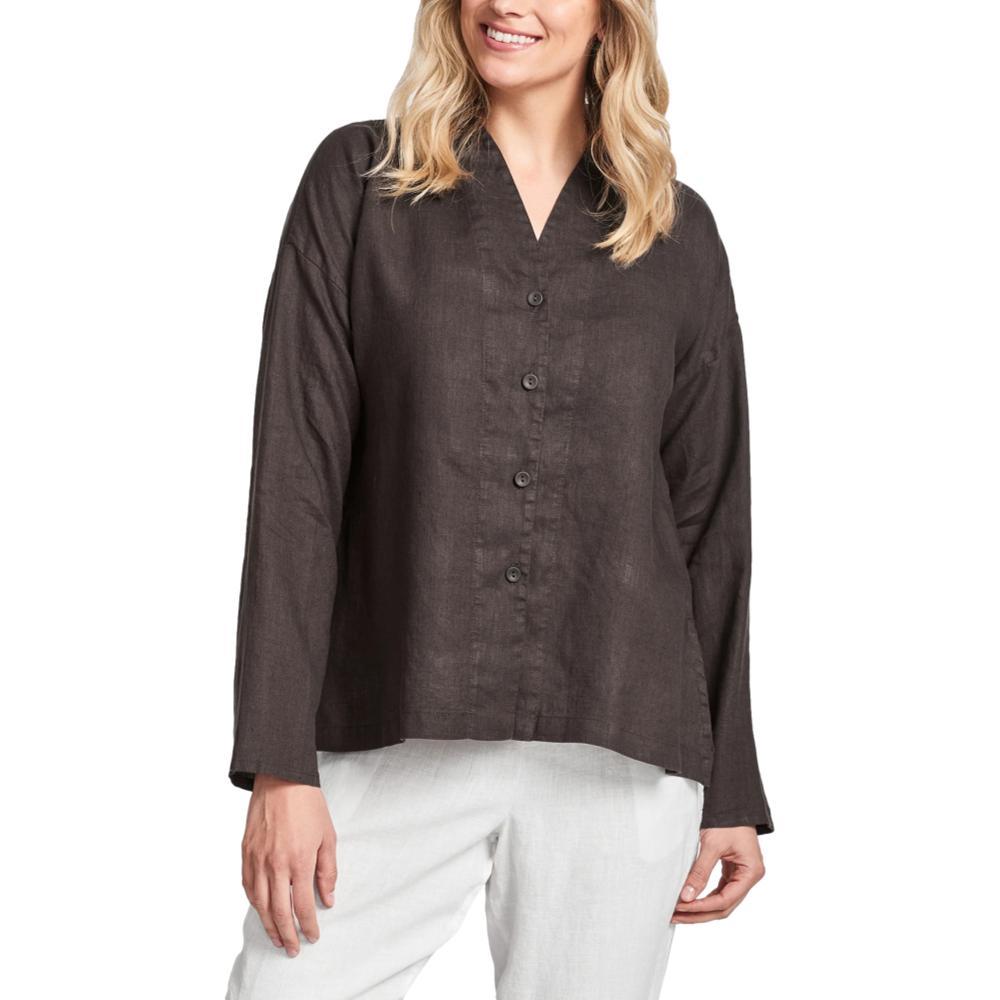 FLAX Women's Alluring Blouse CHOCOLATE