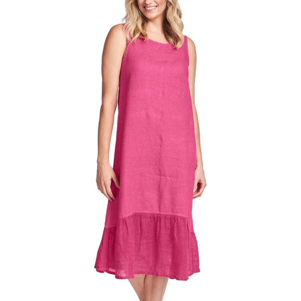 FLAX Women's Generous Cascading Dress ROSE