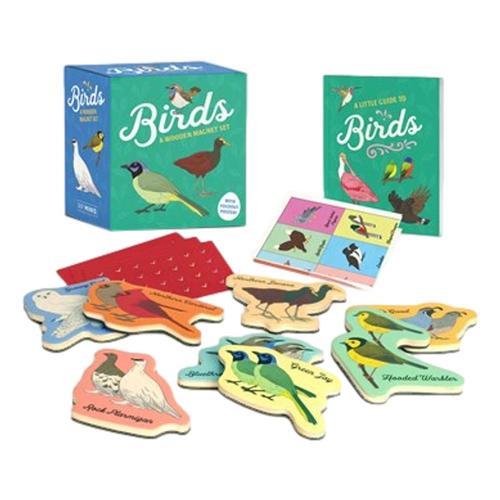 Birds: A Wooden Magnet Set by Danielle Bellany
