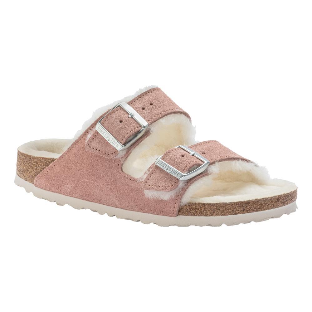 Birkenstock Women's Arizona Suede Leather Shearling Clogs -  Regular PINKCLY.SD