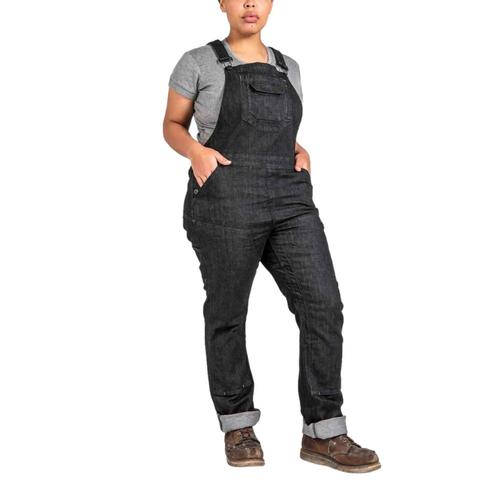 Dovetail Workwear Women's Freshley Overalls - 30in Inseam Hblack_001