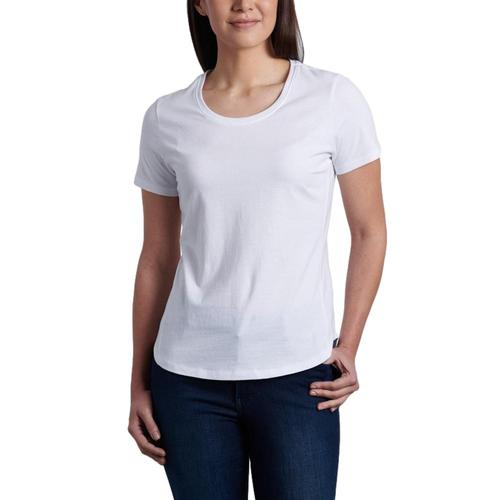 KUHL Women's Bravada Short Sleeve Shirt White_wh