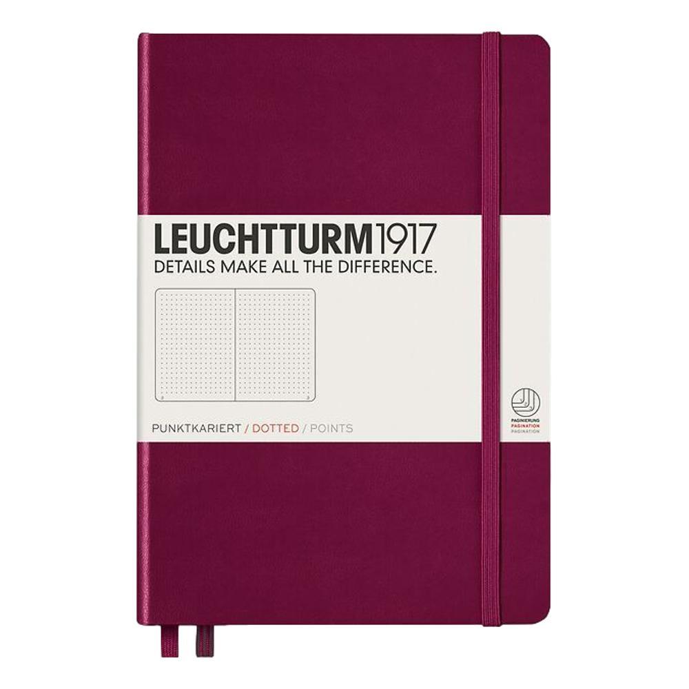 Leuchtturm1917 Hardcover Medium Dotted Notebook PORT_RED