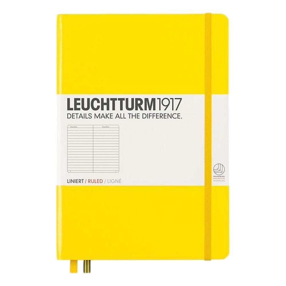 Leuchtturm1917 Hardcover Medium Ruled Notebook LEMON
