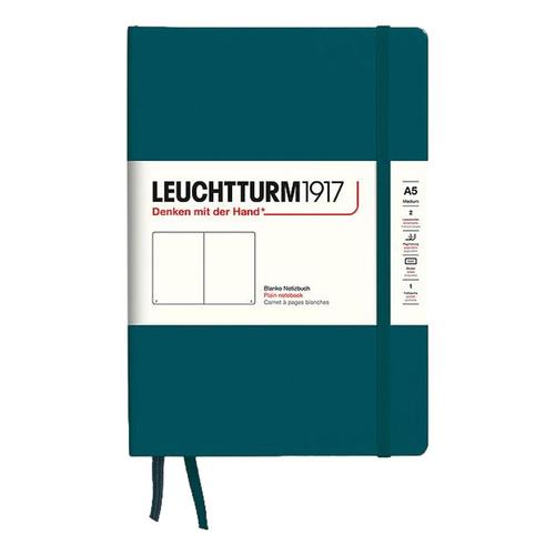 Leuchtturm1917 Hardcover Medium Blank Notebook Pacific_grn