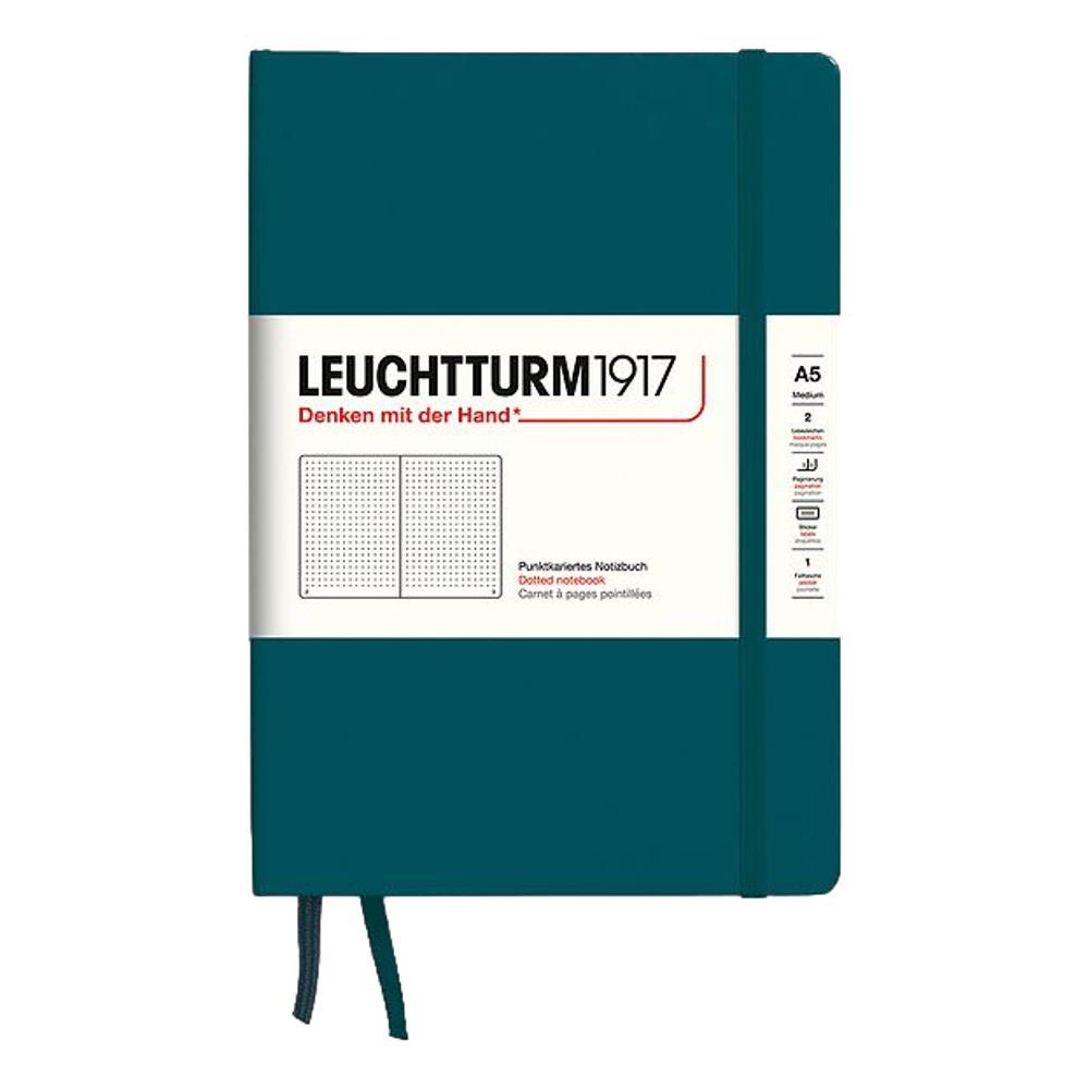 Leuchtturm1917 Hardcover Medium Dotted Notebook PACIFIC_GRN