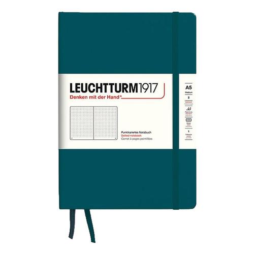 Leuchtturm1917 Hardcover Medium Dotted Notebook Pacific_grn
