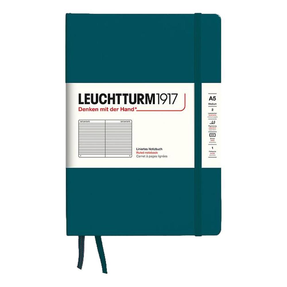 Leuchtturm1917 Hardcover Medium Ruled Notebook PACIFIC_GRN