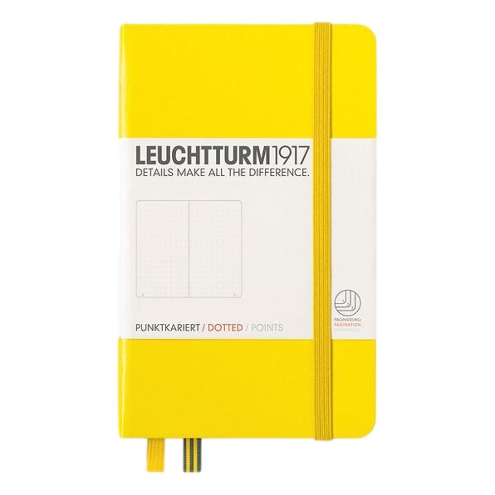 Leuchtturm1917 Hardcover Pocket Dotted Notebook LEMON