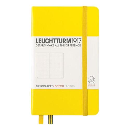 Leuchtturm1917 Hardcover Pocket Dotted Notebook Lemon