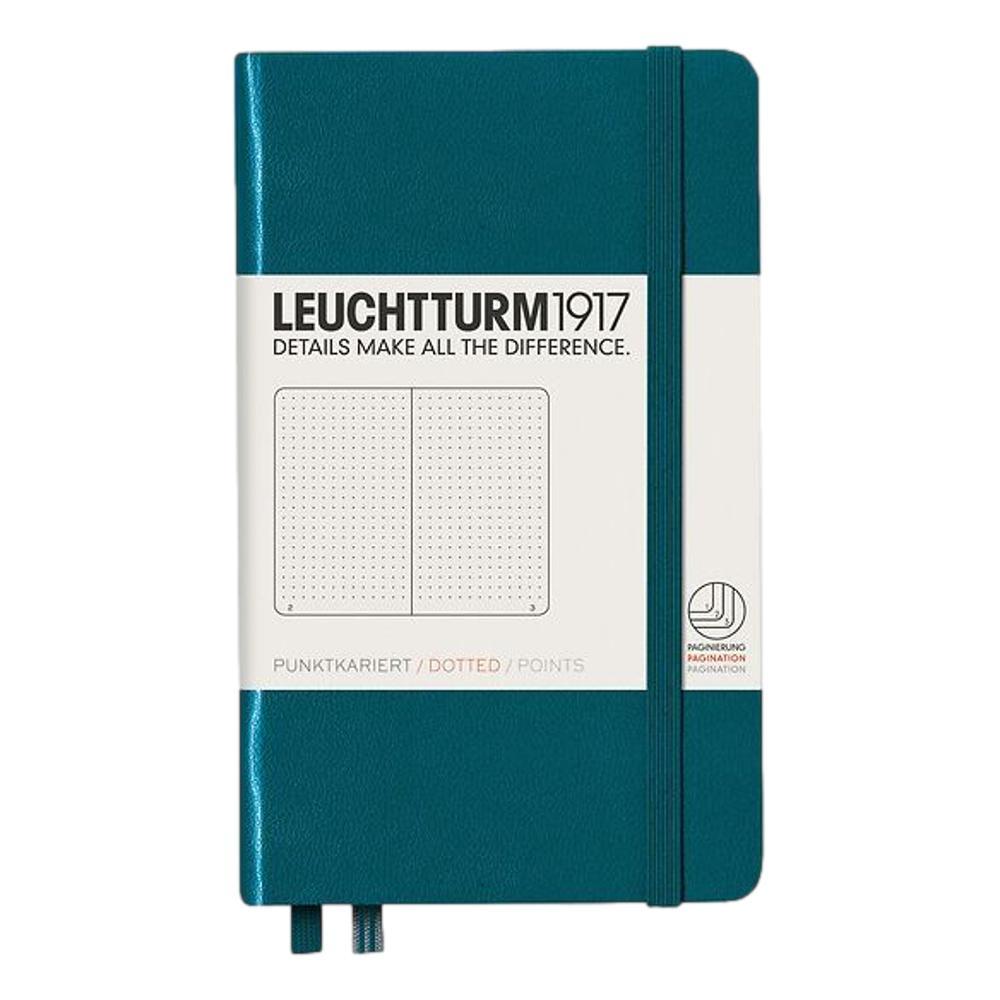 Leuchtturm1917 Hardcover Pocket Dotted Notebook PACIFIC_GRN